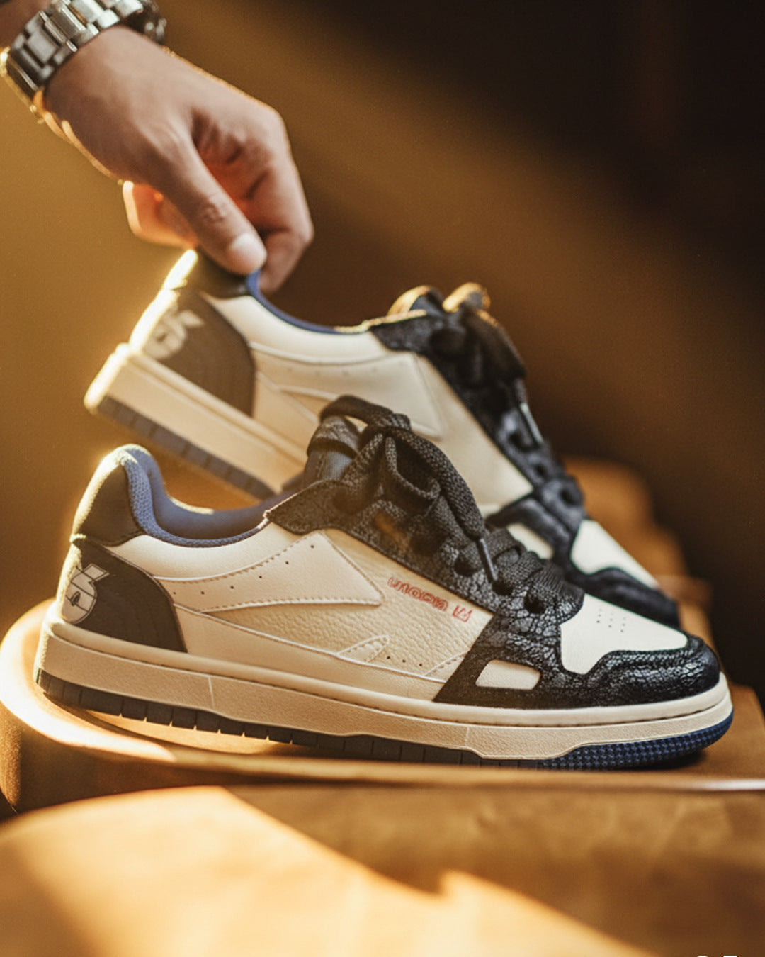 Mamba Low Skate Sneakers - Arctic Blue , - Streetwear Shoes - Slick Street