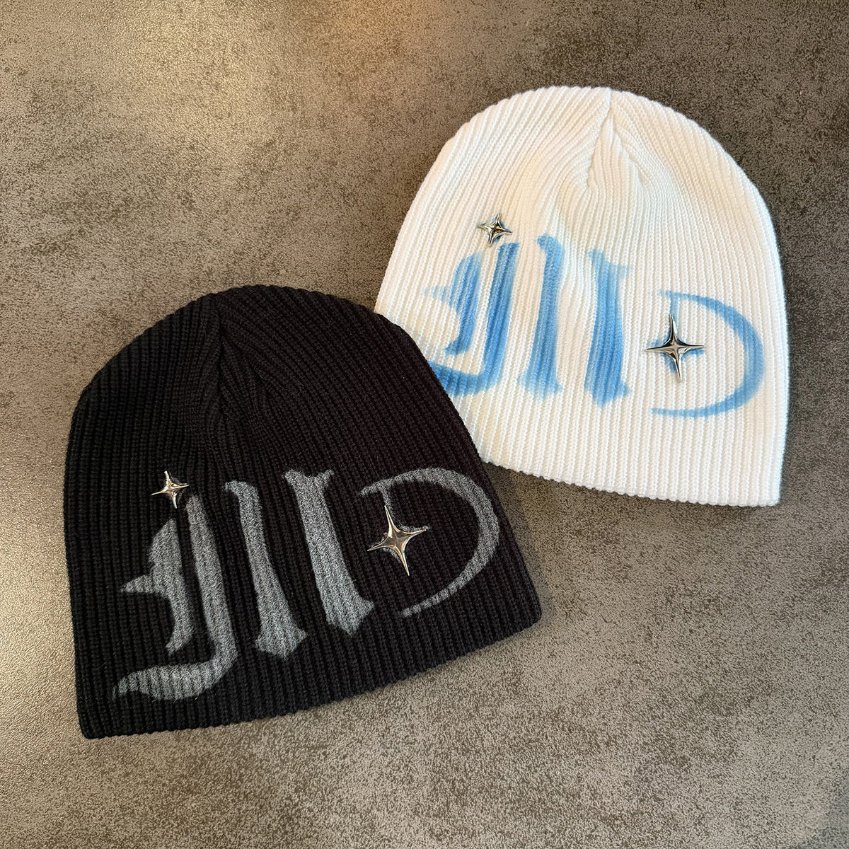 Metallic Star Beanie