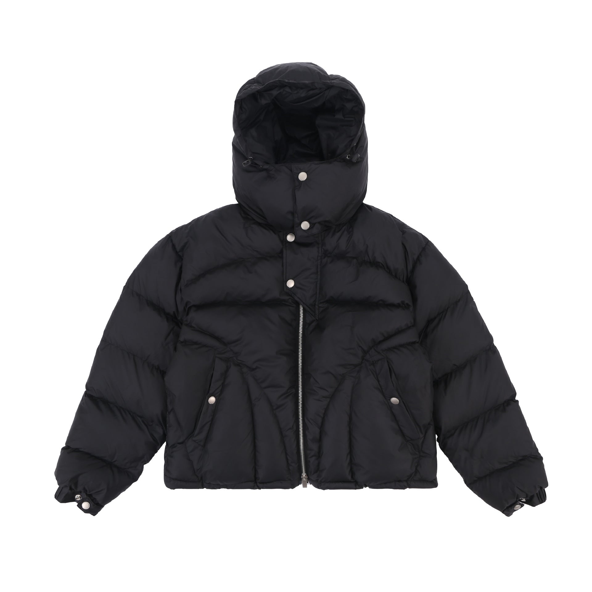 Thick 'Zyco' Hooded Jacket Black, XS - Streetwear - Slick Street