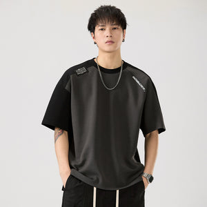 Colorblock Casual T-Shirt , - Streetwear T-Shirt - Slick Street