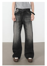 Washed Bootcut Jeans