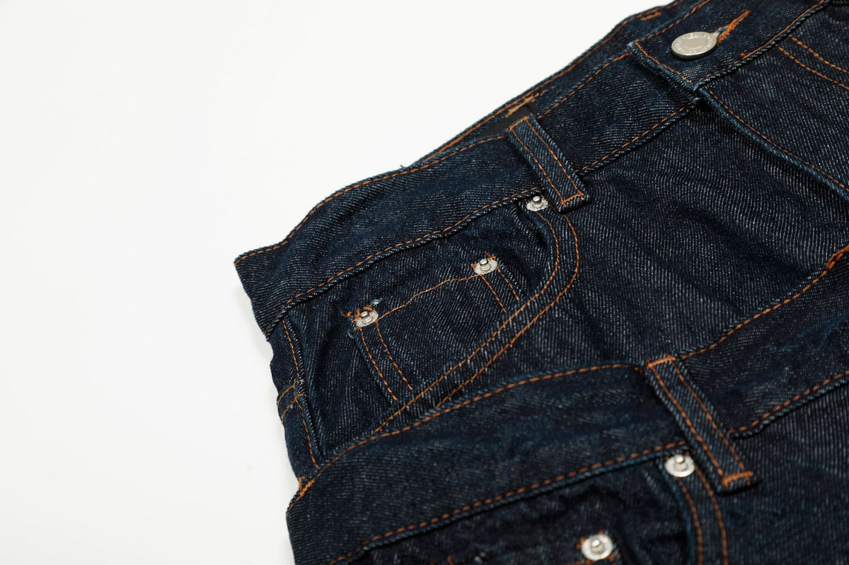 Double Waist Carpenter Jeans , - Streetwear Jeans - Slick Street