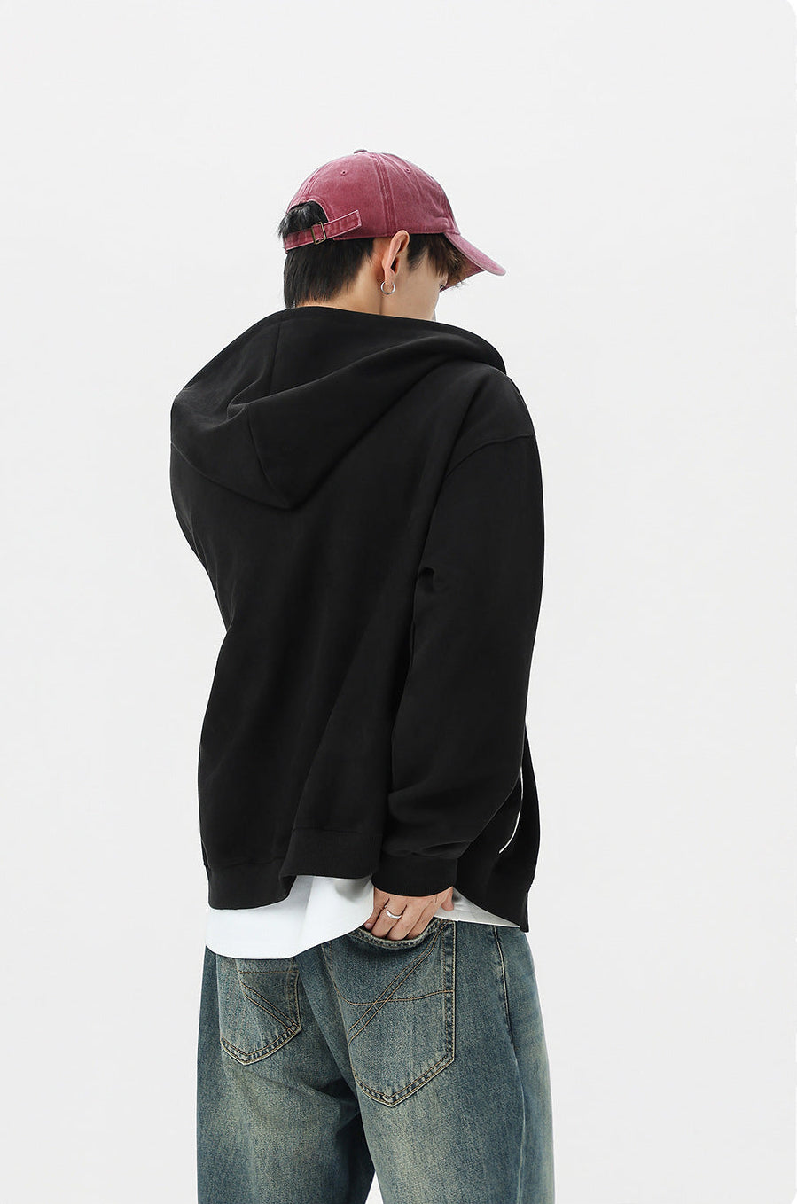 Retro Suede Zip Hoodie , - Streetwear Hoodie - Slick Street