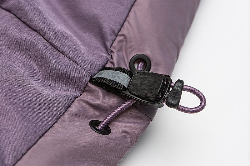 Detachable Hood Zip Puffer Jacket , - Streetwear Jacket - Slick Street