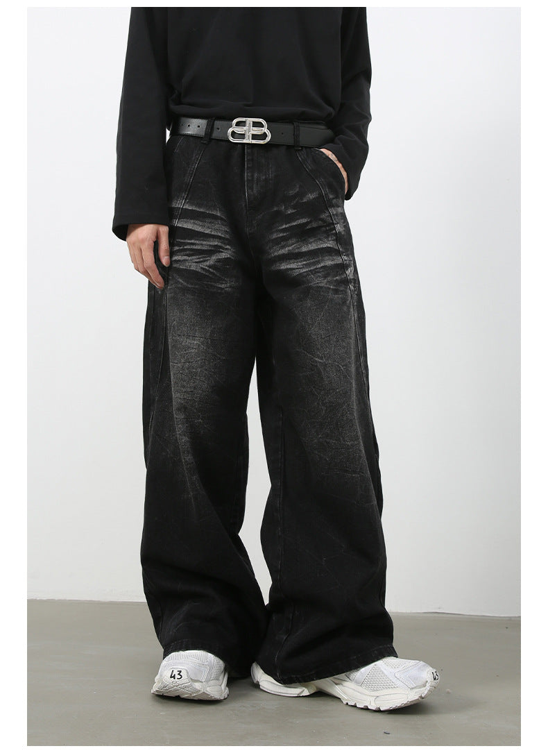 Sicro Washed Black Jeans