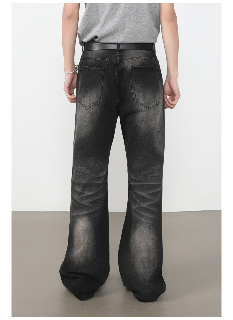Washed Bootcut Jeans