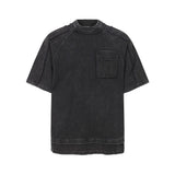 Washed Retro Heavy Cotton Tee Black, XS - Streetwear T-Shirt - Slick Street
