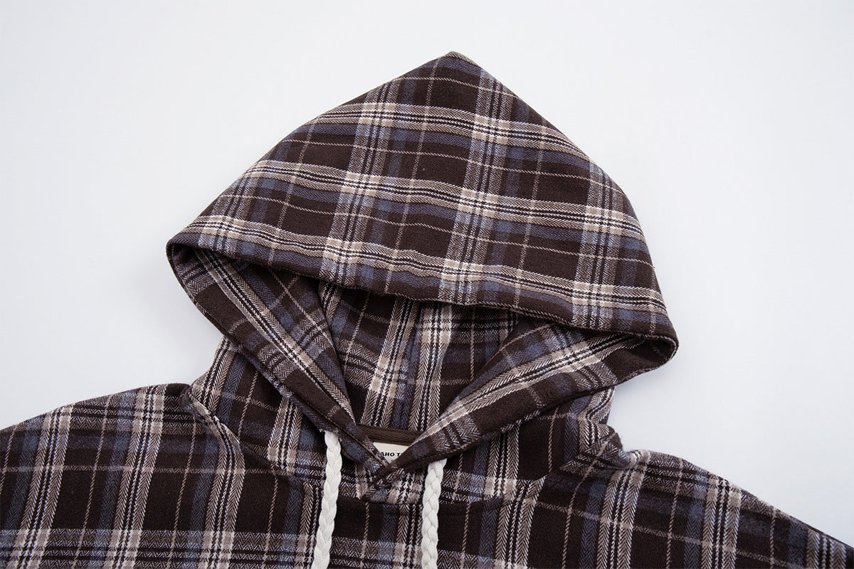 Rook Plaid Hoodie , - Streetwear Hoodie - Slick Street