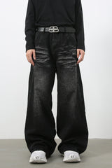 Sicro Washed Black Jeans