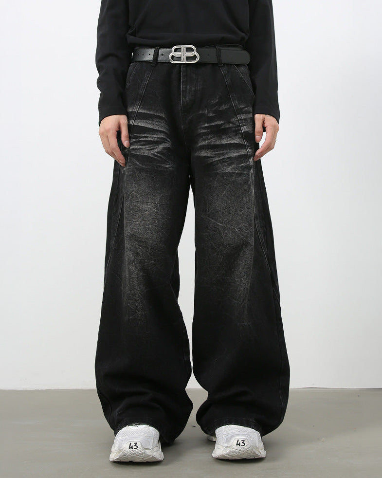 Sicro Washed Black Jeans