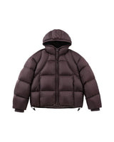 Thick Padded Puffer Jacket Purple, S - Streetwear Jacket - Slick Street