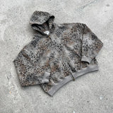 Leopard Camo Zip Hoodie