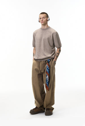 Linen Wide Leg Pants , - Streetwear Pants - Slick Street
