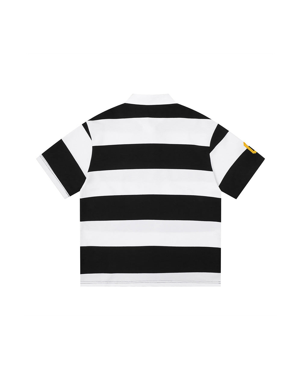 Striped Letter Polo Sports Tee , - Streetwear T-Shirt - Slick Street