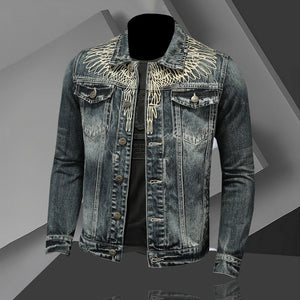 Eagle Denim Jacket Blue, XS - Streetwear Jackets - Slick Street