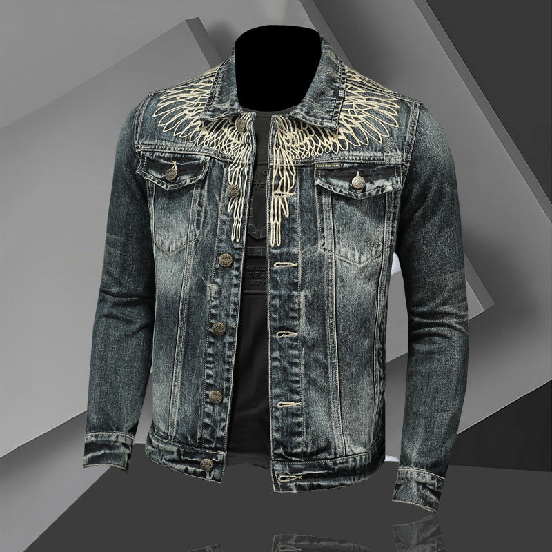 Eagle Denim Jacket Blue, XS - Streetwear Jackets - Slick Street