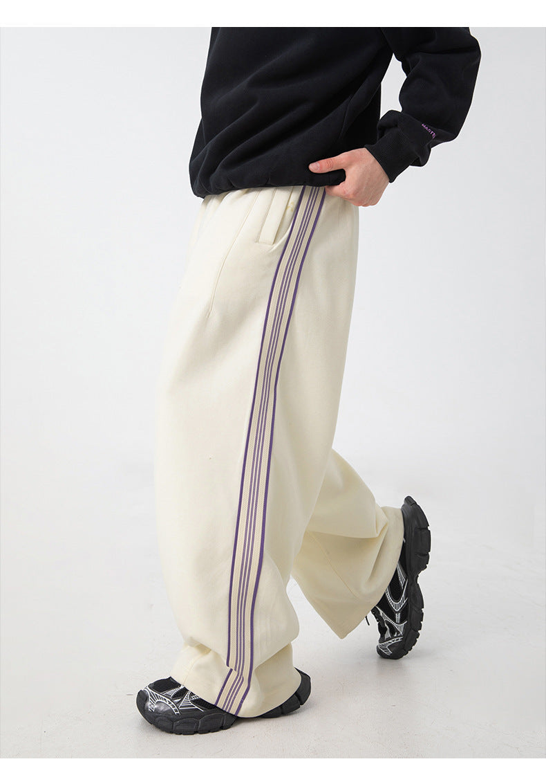 High Street Side Striped Joggers , - Streetwear Joggers - Slick Street