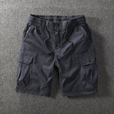 Combat Military Cargo Shorts Grey, XS - Streetwear Shorts - Slick Street