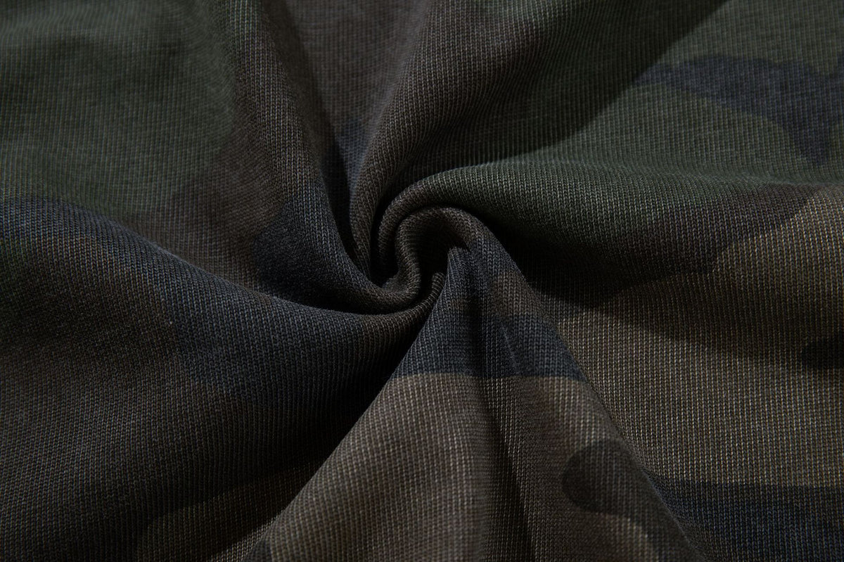 Luxe Camo Waffle Knit Long Sleeve