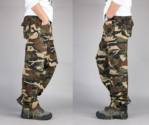 CA26 Tactical Camo Cargo Pants , - Streetwear Pants - Slick Street