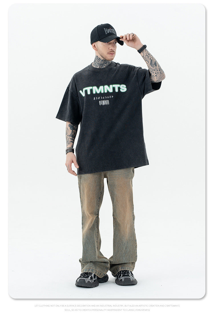 VTMNTS Black Tee , - Streetwear T-Shirt - Slick Street