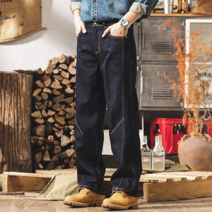 Classic Raw Denim Jeans Blue, 28 - Streetwear Jeans - Slick Street