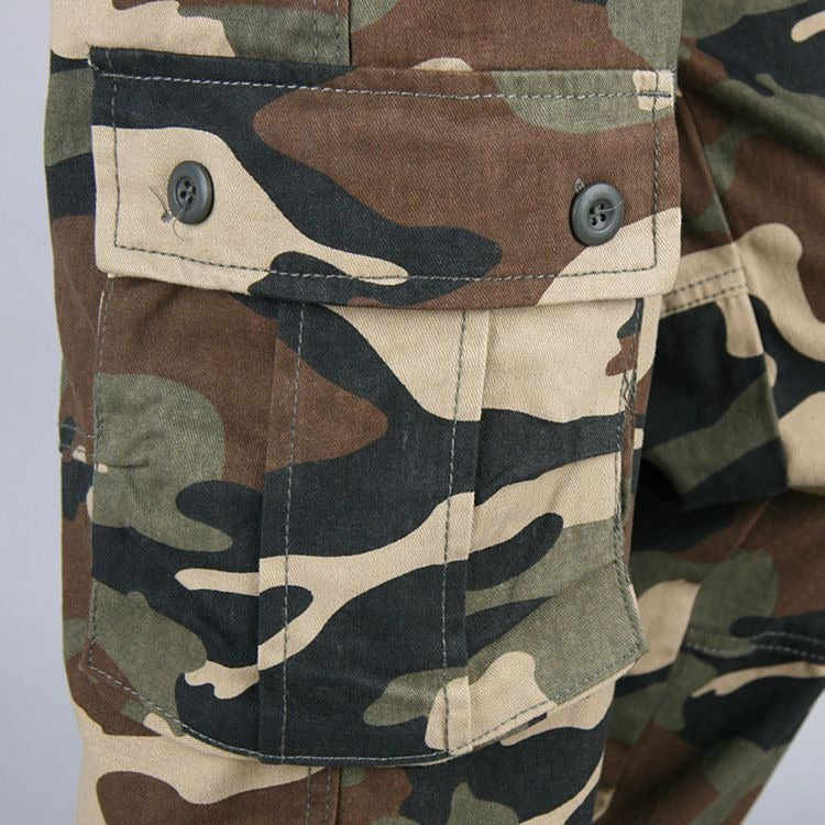 CA26 Tactical Camo Cargo Pants , - Streetwear Pants - Slick Street