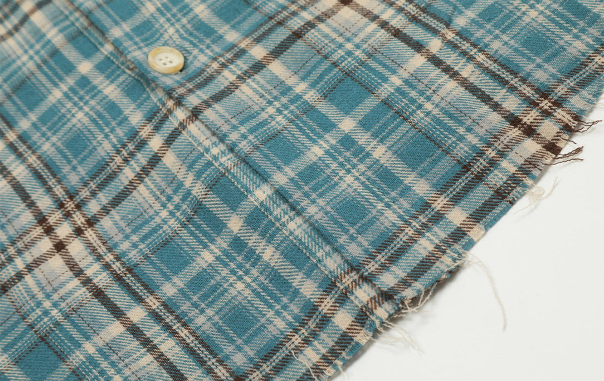 Distressed Plaid Flannel Shirt , - Streetwear Shirt - Slick Street