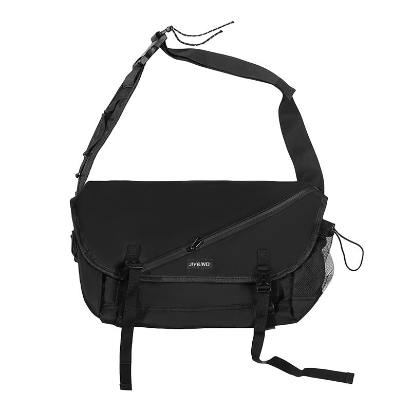 IND Crossbody Messenger Bag Black, - Streetwear Bag - Slick Street