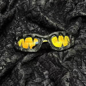 Venom Drip Resin Sunglasses Arctic Yellow, 14.8*12.2*5CM - Streetwear Accessories - Slick Street