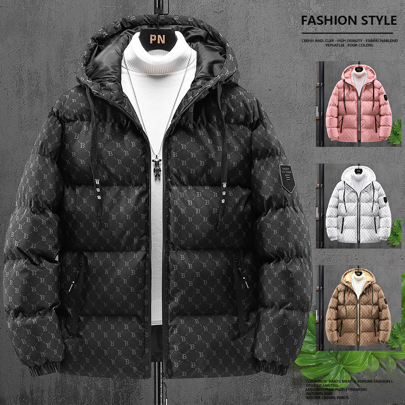 B Mono Puffer Jacket , - Streetwear Jacket - Slick Street