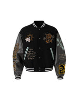 Afterhours Varsity Jacket Black, XS - Streetwear Jacket - Slick Street