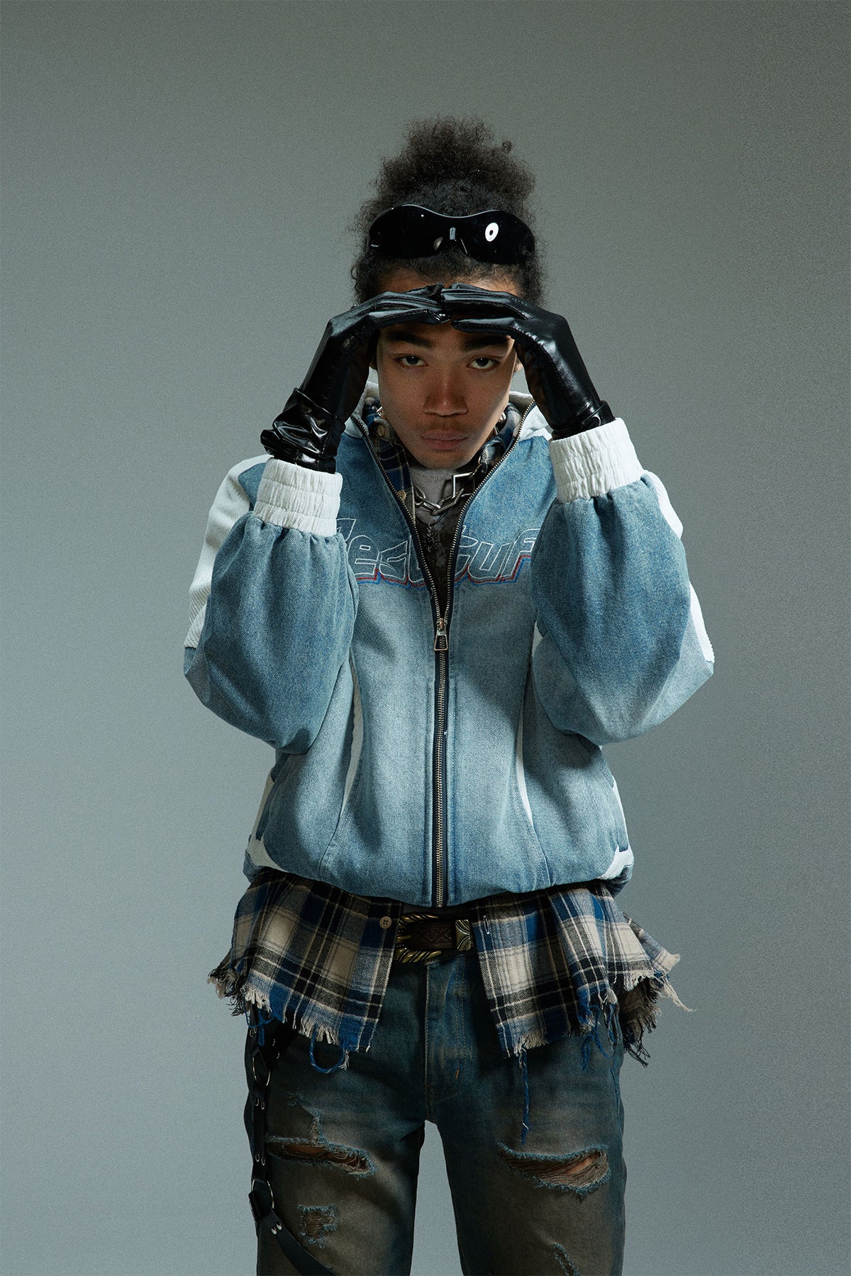 Retro Biker Splicing Jacket , - Streetwear - Slick Street