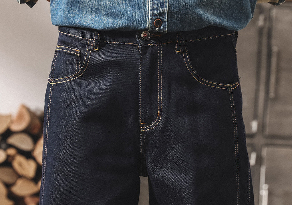 Classic Raw Denim Jeans , - Streetwear Jeans - Slick Street