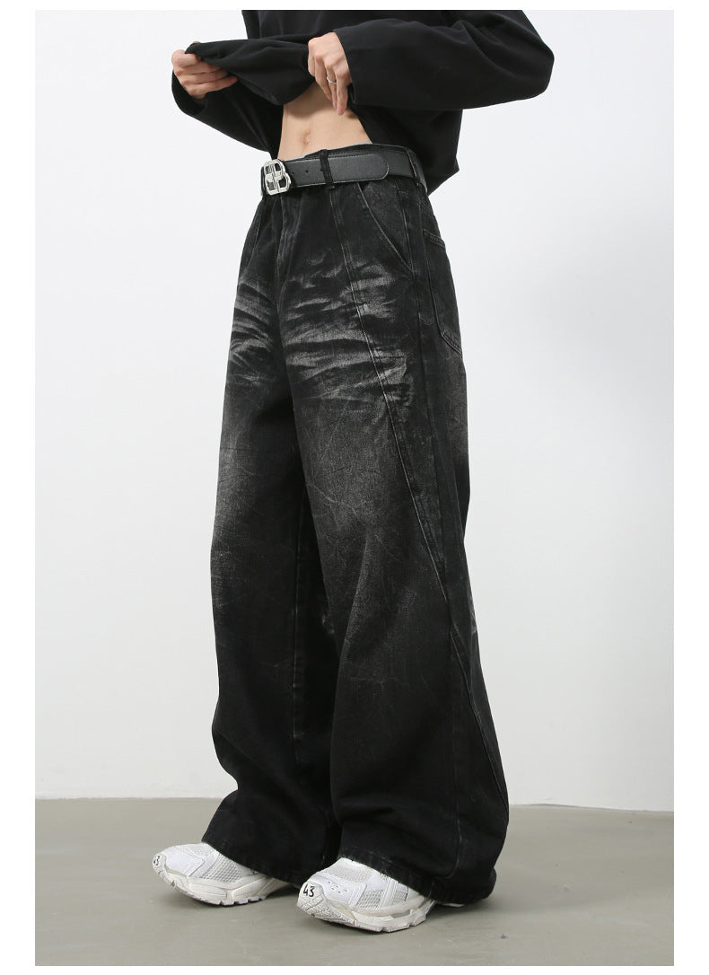 Sicro Washed Black Jeans