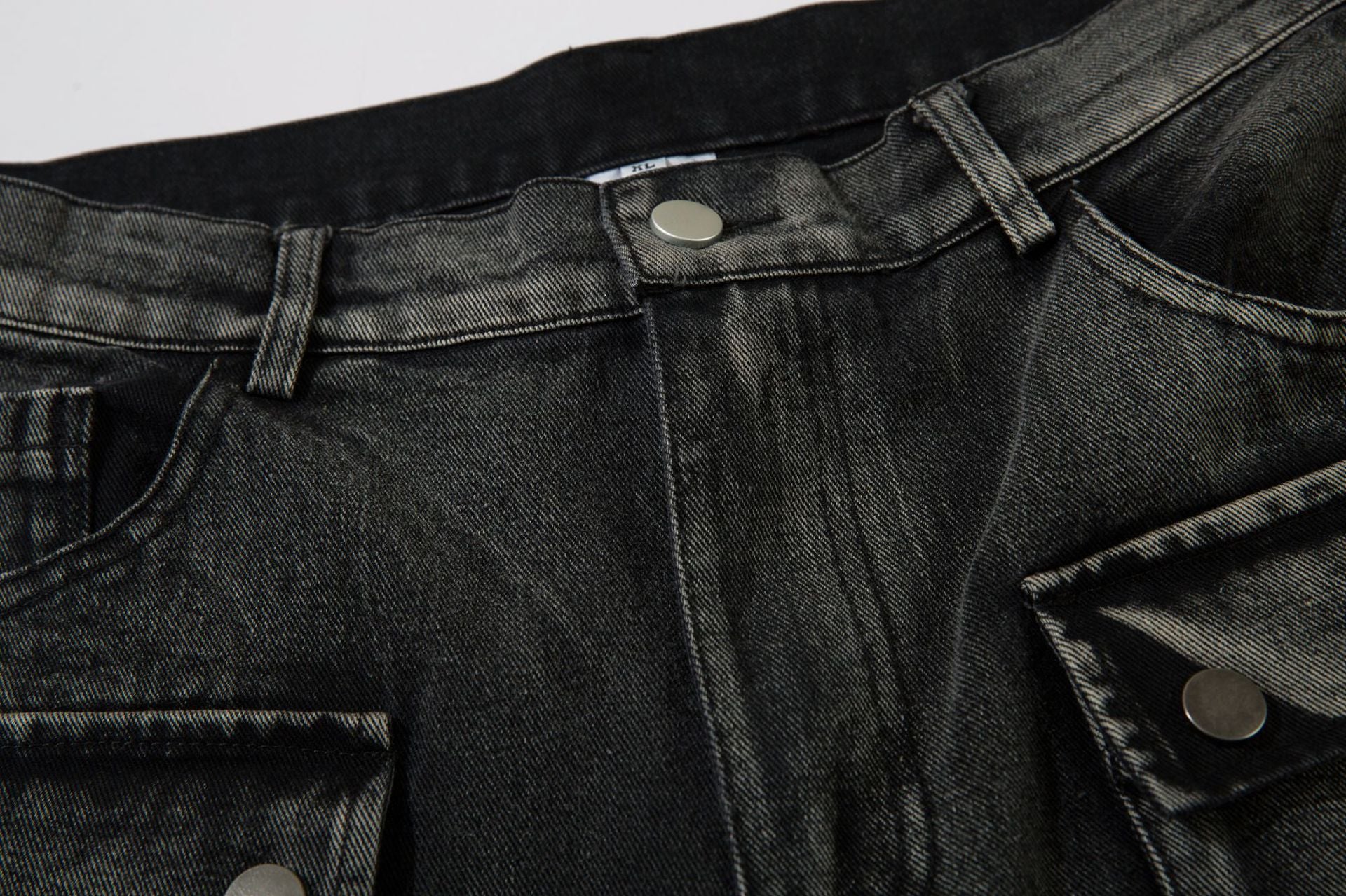 Barbed Baggy Embroidery Cargo Pants , - Streetwear - Slick Street