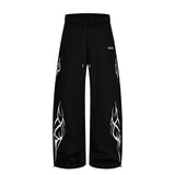 Thorn Embroidery Sweatpants Black, XS - Streetwear Joggers - Slick Street