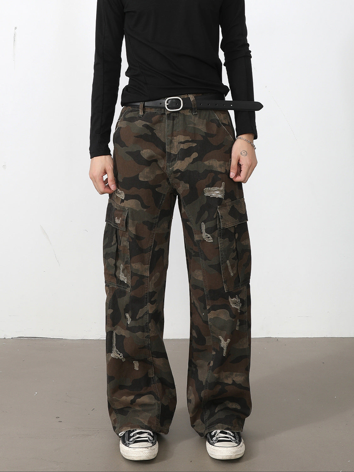 Brown Woodlands Camo Cargos