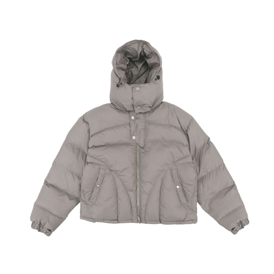 Thick 'Zyco' Hooded Jacket Khaki, XS - Streetwear - Slick Street