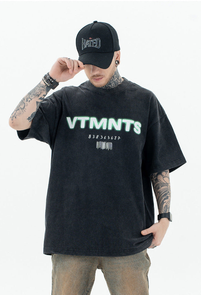 VTMNTS Black Tee , - Streetwear T-Shirt - Slick Street