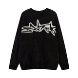 Thick 'Jaq' Knitted Sweater Black, XS - Streetwear - Slick Street