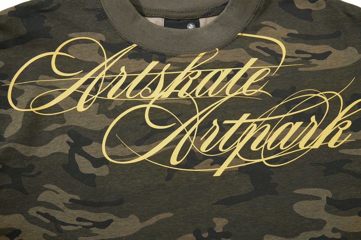 Camo Script T-Shirt