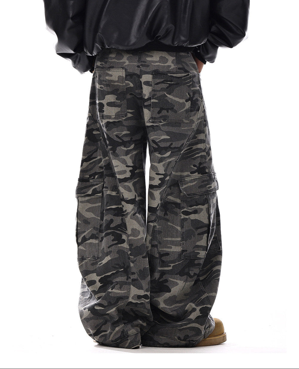 Afterdark Camo Cargo Jeans , - Streetwear Cargo Pants - Slick Street