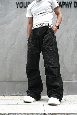 Red Stripe Washed Jeans , - Streetwear Jeans - Slick Street