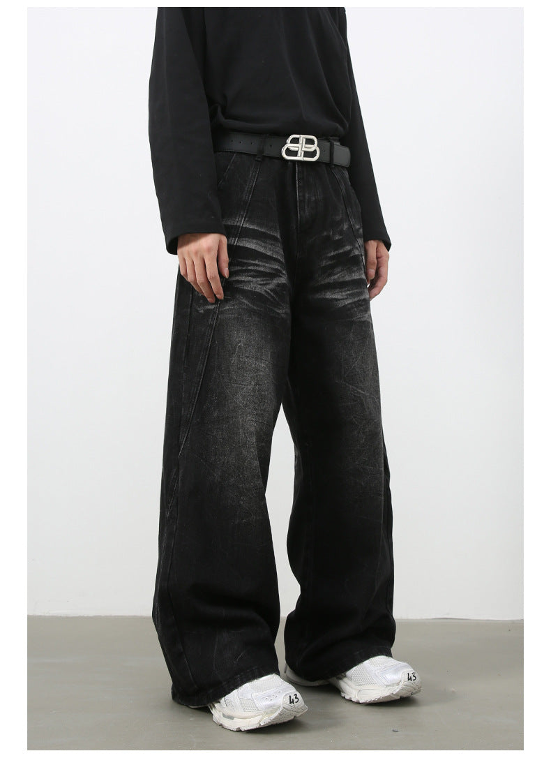 Sicro Washed Black Jeans