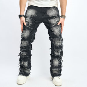Vintage Washed Black Denim Jeans Black, XS - Streetwear Jeans - Slick Street