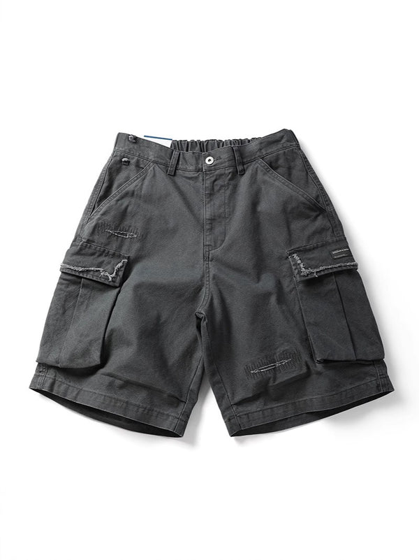 Urban Distressed Camo Shorts