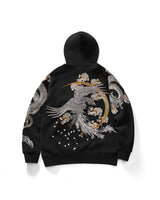 Dragon Phoenix Embroidered Hoodie