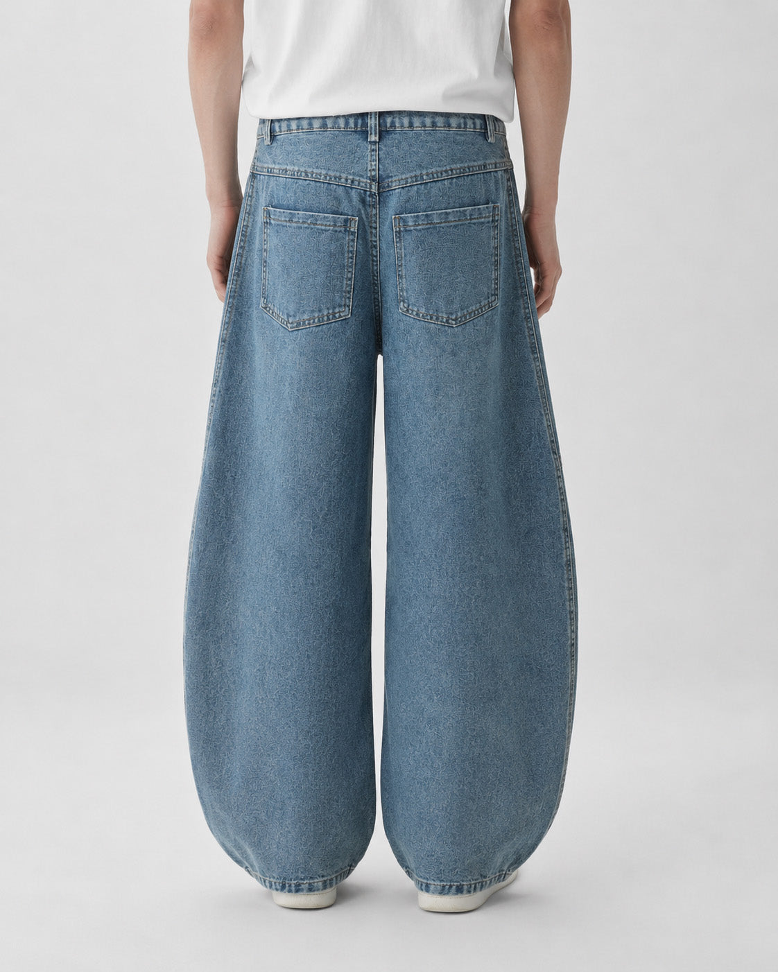 Panel Stripe Baggy Jeans , - Streetwear Jeans - Slick Street