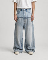 Recode Double-Waist Jeans Blue, 30 - Streetwear Jeans - Slick Street